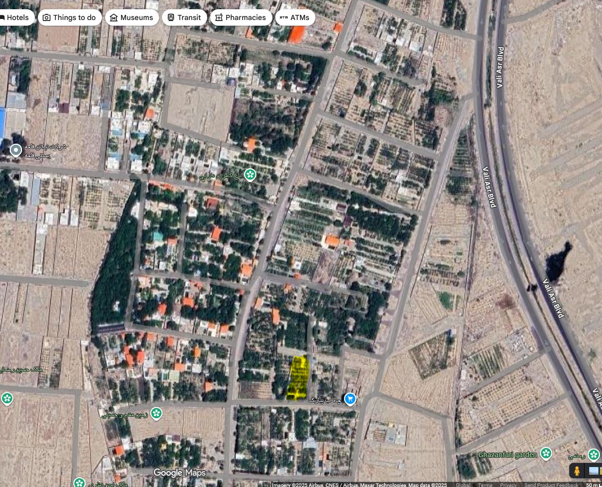 1300 متر دوکله نزدیک بلوار